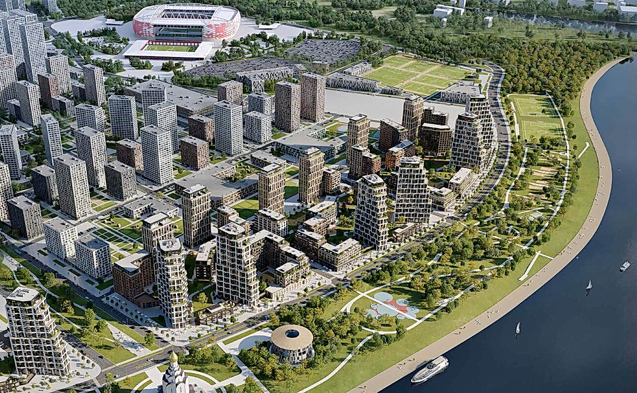 Рядом со стадионом «Спартак» в Москве построят район на 30 тысяч жителей