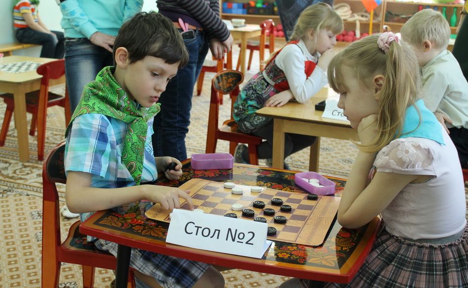 В Электрогорске прошёл турнир по шашкам среди воспитанников дошкольных учреждений